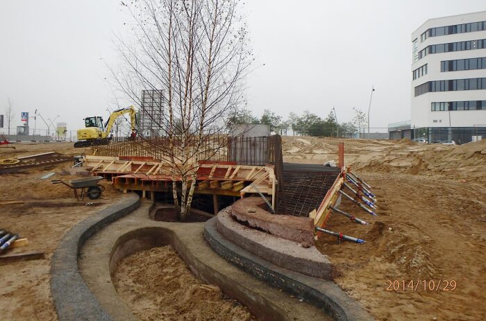 hafencity lohsepark grotte rohbau